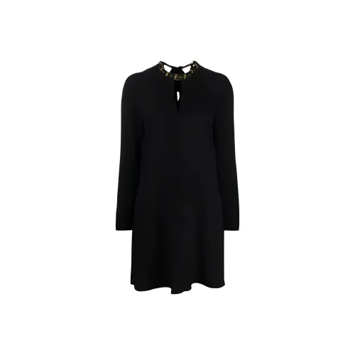 Zimmermann Длинное платье с длинными рукавами женское черное