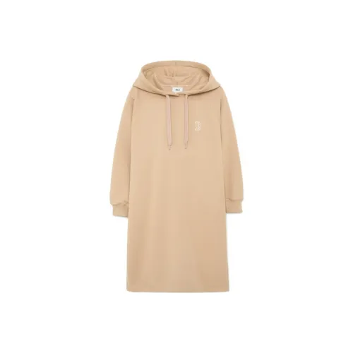 Mlb Base Logo Длинное платье с длинными рукавами женское хаки