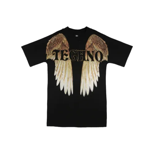 TCH Короткий рукав Платье Женское Черное