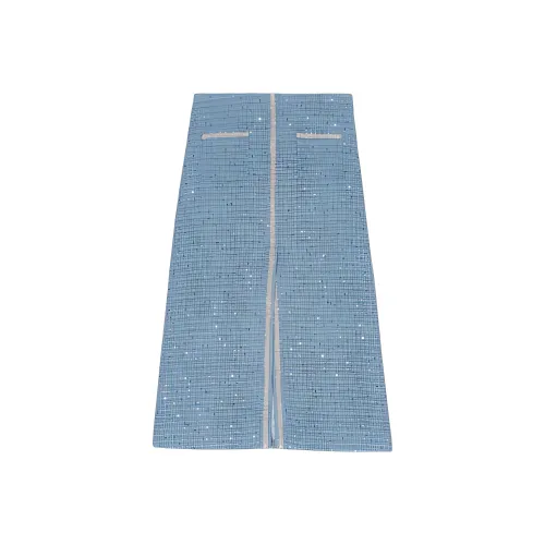 Maje Chinese New Year Series Синие Женские Вязаные Длинные Юбки