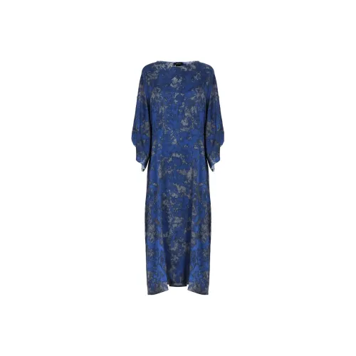 Avant Toi Blue Женские Длинные Рукава Платья