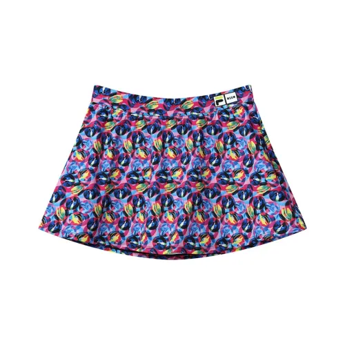 FILA x MSGM Повседневные короткие юбки Женские Многоцветный