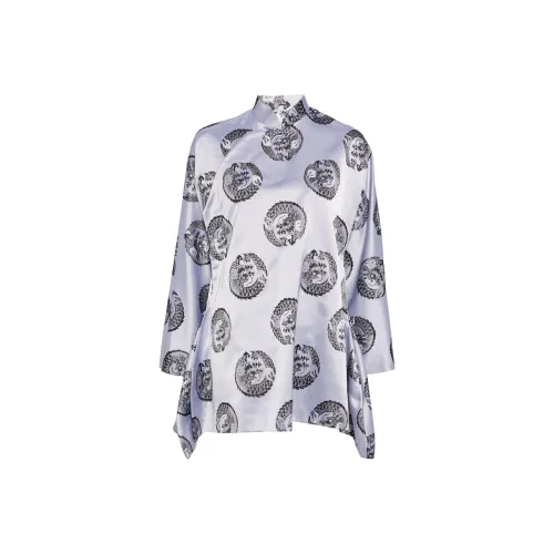 CDG Длинное платье с длинными рукавами женское черное серое