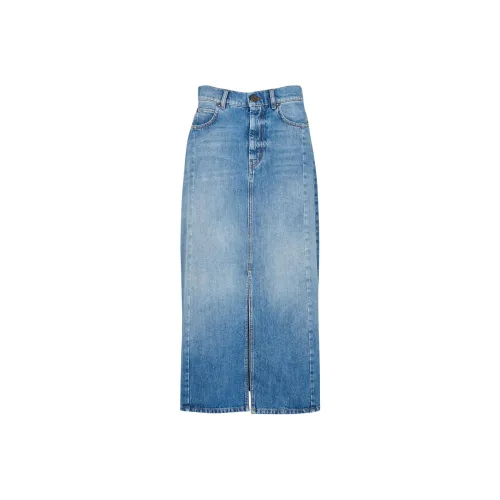 WEEKEND MaxMara Синие Женские Джинсовые Длинные Юбки