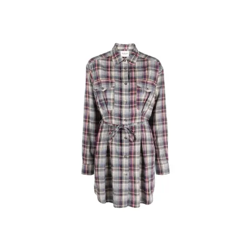 ISABEL MARANT Blue Женские Длинные Платья с Рукавами