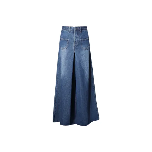 Jenna Chun Джинсы Женские Винтаж Синий