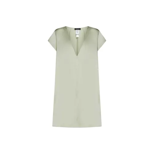 FABIANA FILIPPI Короткое платье с короткими рукавами женское светло-зеленое