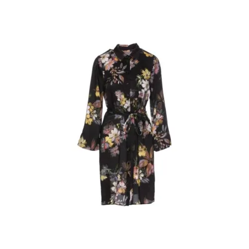 Twinset Многоцветные Женские Длинные Платья с Рукавами