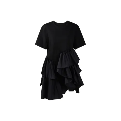 THE SEA LIFE Короткое платье с короткими рукавами женское