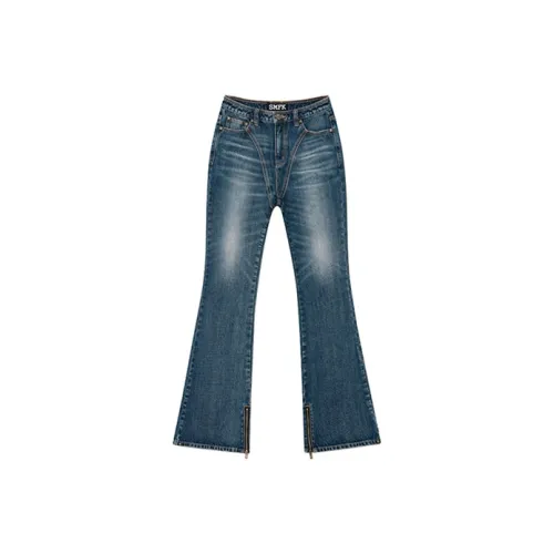 SMFK Wild World Wild World Series Винтажный деним синий Женские Джинсы