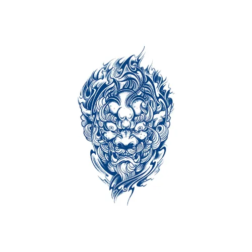 LIEJI Furious Sea Tsunami Herbal Tattoo Наклейка