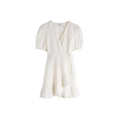Other Stories Короткий рукав Платье Женское Белое