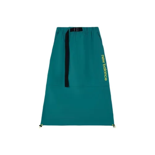 New Balance Зеленая Женская Повседневная Длинная Юбка