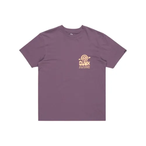 Quiksilver Фиолетовые Мужские T-рубашки