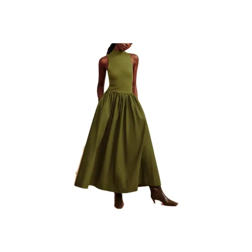 Платье Reformation Sai Без рукавов Платье Женское Цвет Груша Груша