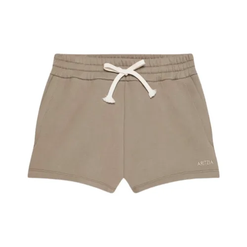 ARITZIA Cozy Sweatfleece Mega Контрастность Micro Short Повседневные шорты Женские Turner Тауповый Turner Серо-коричневый