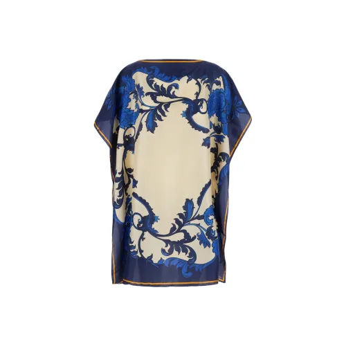 ETRO Blue Женские Короткие Платья с Рукавами