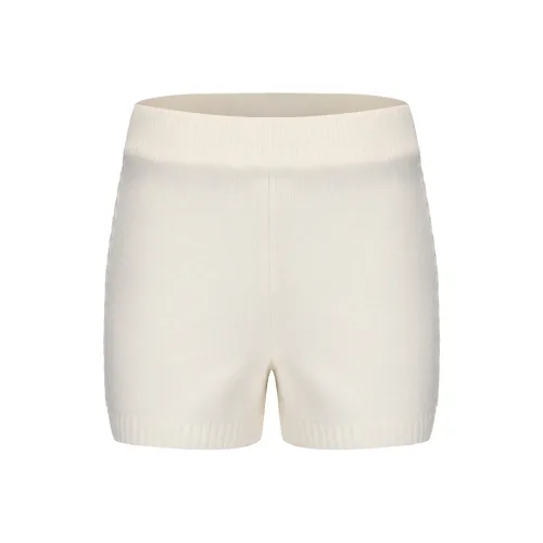 CHIWAWAMEME Повседневные шорты женские молочно-белые