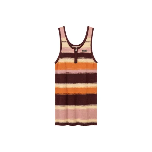 NO ONE ELSE Коричневое женское платье без рукавов