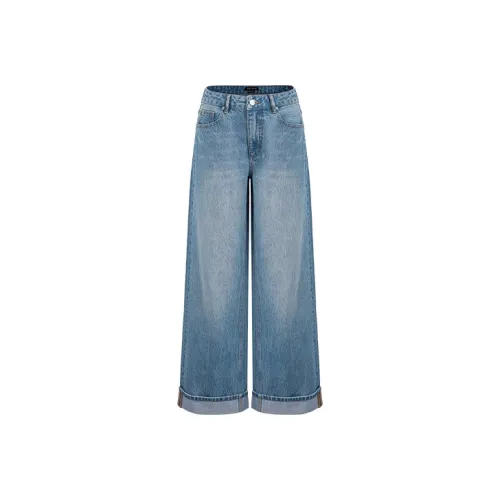 URBAN REVIVO Синие Женские Джинсы