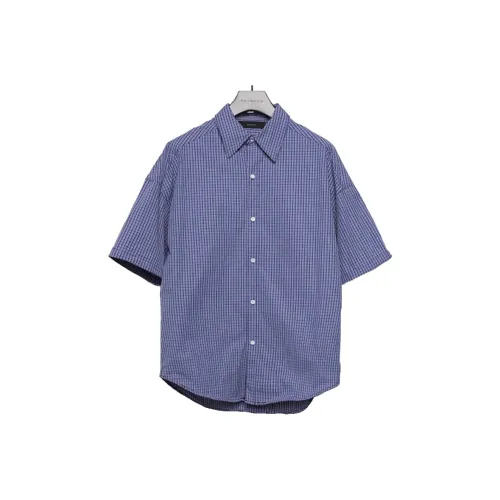 RAYSHOW Мужские рубашки синие