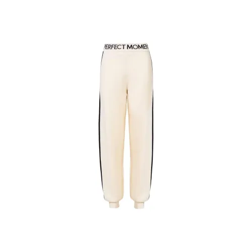 PERFECT MOMENT FW24 Вязаные тренировочные брюки Женские Белые