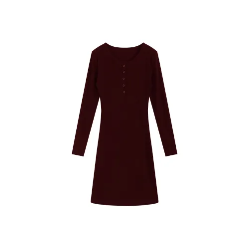 ETSE Длинное платье с длинными рукавами женское