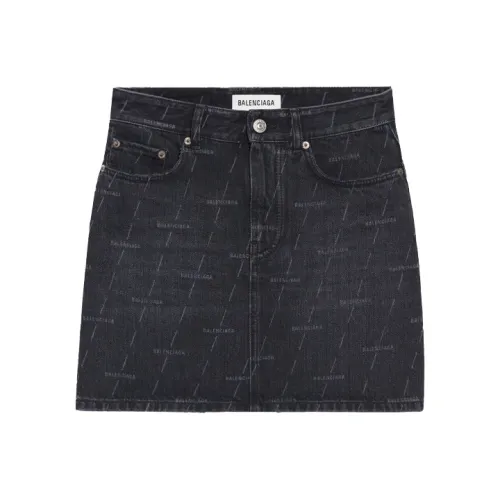 Balenciaga SS21 Джинсовые короткие юбки Женские Черный