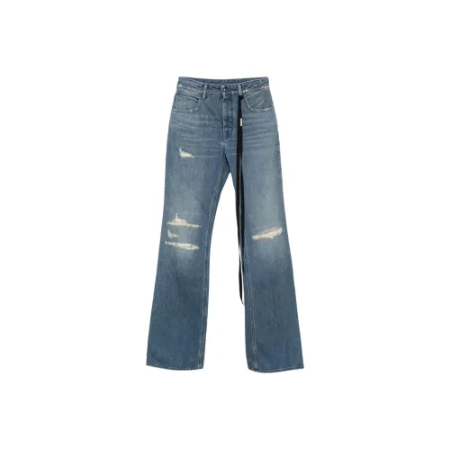 Ann Demeulemeester SS25 Джинсы Женские Светло-Синий