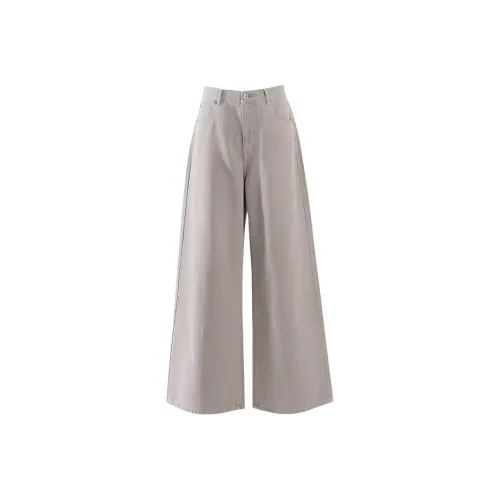 Wen Shan Джинсы Женские Серый Wood Тон