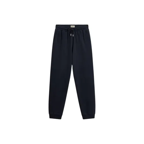 WOOLRICH SS24 Вязаные спортивные брюки женские черные