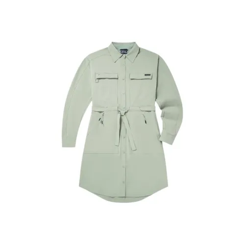 Columbia Зеленый Женские Длинные Рукава Платья