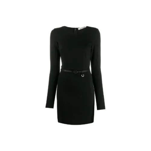 Calvin Klein Черное Женское Длинное Платье с Рукавами