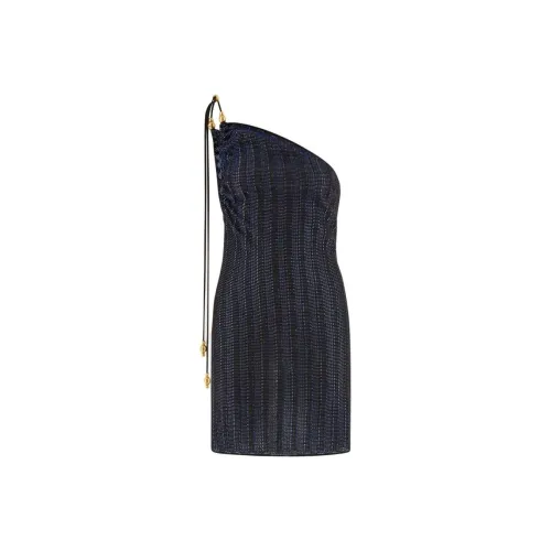 Ferragamo SS24 Sleeveless Dress Women's Navy Blue Феррагамо SS24 Без рукавов Платье Женское Морской Синий