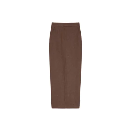 MaxMara Denim Long Skirt Women's Brown