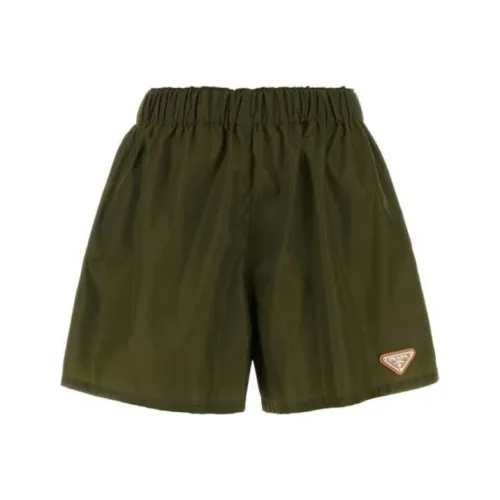 PRADA Повседневные шорты Женские Зеленые