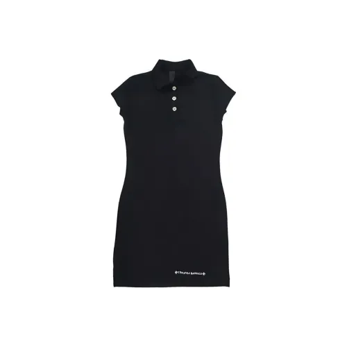 Chrome Hearts SS23 Без рукавов Платье Женское Черное