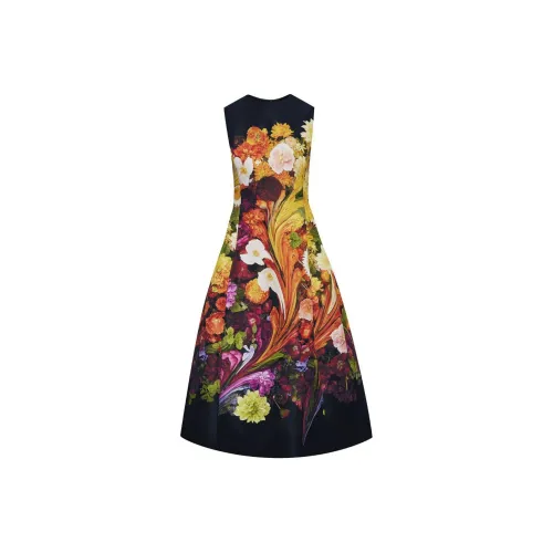 Oscar De La Renta SS24 Sleeveless Dress Women's Multicolor Оскар Де Ла Рента SS24 Без рукавов Платье Женское Многоцветное