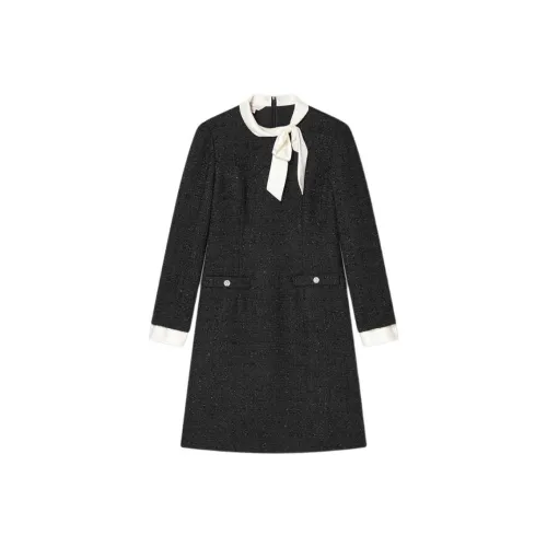 YINER GoodLand Black Женские Длинные Рукава Платья
