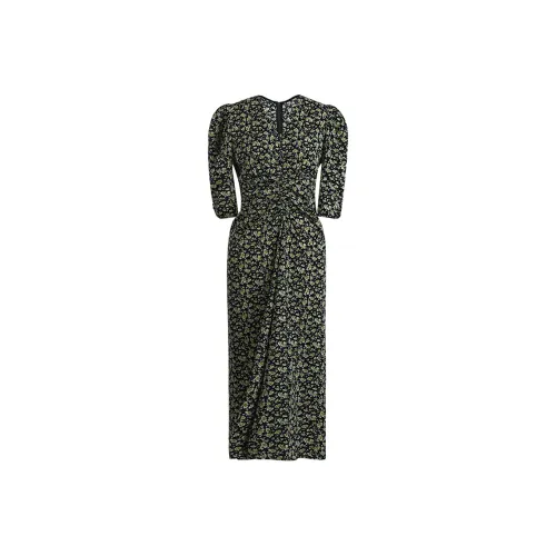 THE SEA LIFE Короткое платье с короткими рукавами женское мохово-зеленый