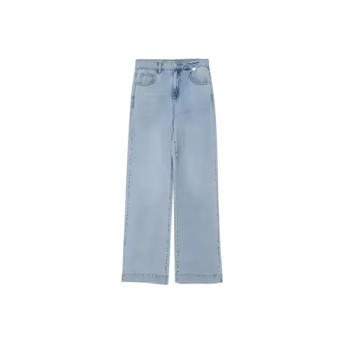 UNIDES X UX Синие Женские Джинсы