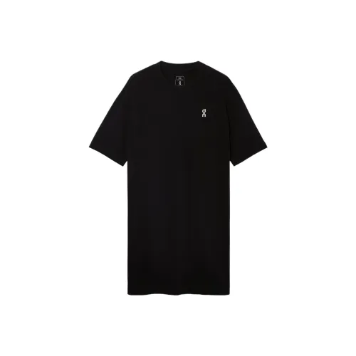 On Клуб Короткий рукав Платье Женское Черное