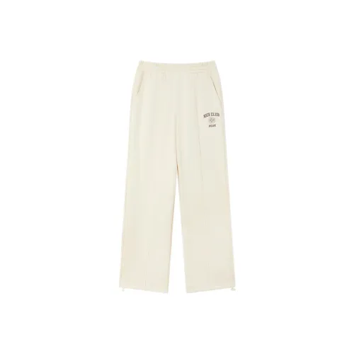 PEAK Вязаные тренировочные брюки Женские Белые Бежевые Желтые