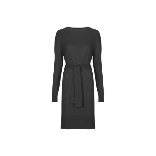 ARMANI EXCHANGEAE Длинное платье с длинными рукавами женское черное