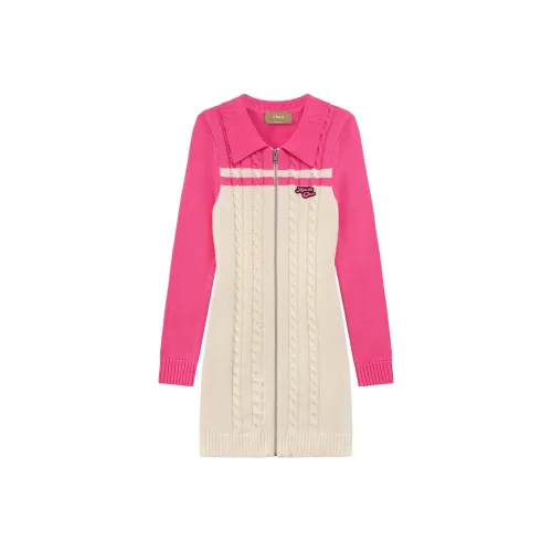 CHUU Женские Длинные Платья с Рукавами