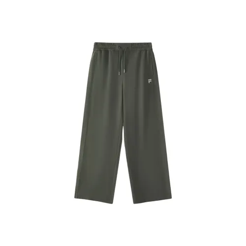 FILA FUSION Вязаные тренировочные брюки женские Dome серые