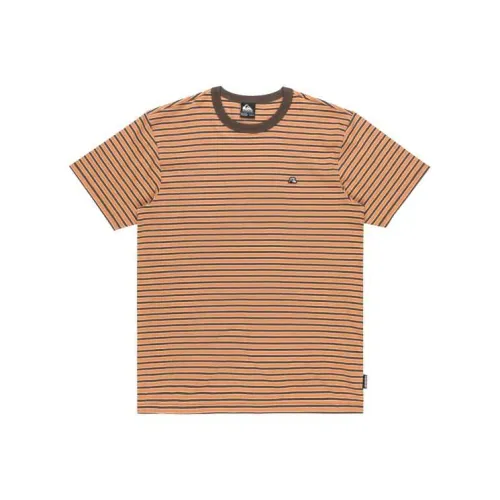 Quiksilver Хаки Мужские T-рубашки