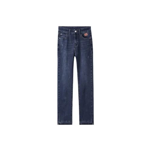 HIPPIEMISS Голубо-серые Женские Джинсы