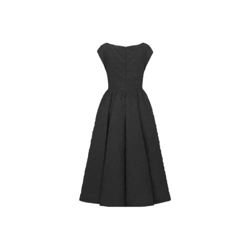 DIOR Черные Женские Платья без рукавов