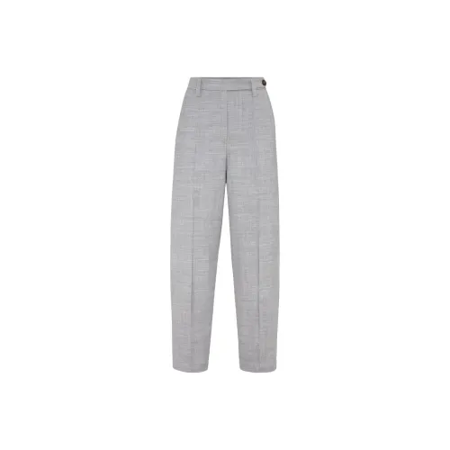 Brunello Cucinelli Вересковый серый Женские брюки костюма